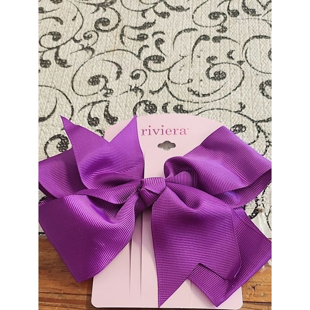 Riviera Vibrant Violet Grosgrain Bow